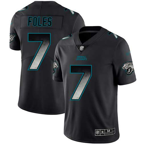 Nike Jacksonville Jaguars #7 Nick Foles Black Men Stitched NFL Vapor Untouchable Limited Smoke Fashion Jersey